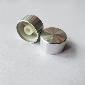 10buc aluminiu capac de plastic buton potentiometru butonul de Buna 24*13*6mm argint D ax amplificator de reglare a volumului de aluminiu buton