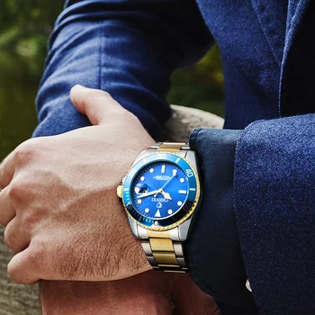 CHENXI 2021 Nou Mens Ceasuri de Lux de Brand de Afaceri Ceas Impermeabil Cuarț Ceas pentru Bărbați din Oțel Complet de Aur Calendar Ceasuri de mana