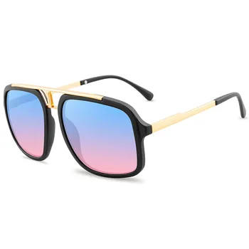 Noua Moda ochelari de Soare Brand Design Vintage Men Pătrat ochelari de Soare de Lux Masculine Supradimensionate Nuante UV400 Ochelari de Gafas de Sol