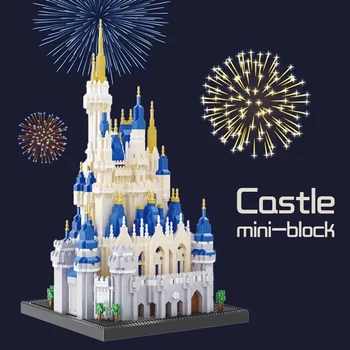 5500pcs 16061 Disney Magic Castelul de Diamant Blocuri de Constructii Montaj Cărămizi de Jucărie Mare Castel Model de Jucarii pentru Copii Cadouri