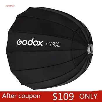 Portabil Godox P120L 120CM Adânc Parabolic Softbox Bowens de Montare pentru Studio Flash Speedlite Reflector Foto Studio Softbox CD35