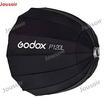 Portabil Godox P120L 120CM Adânc Parabolic Softbox Bowens de Montare pentru Studio Flash Speedlite Reflector Foto Studio Softbox CD35