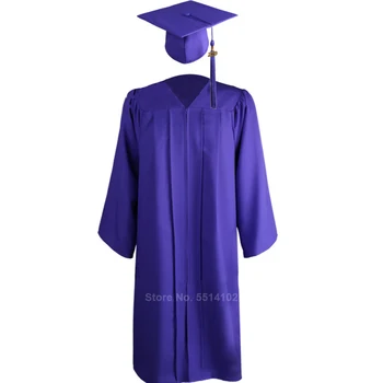 Unisex pentru Adulti Rochie de Absolvire Robe de Cor Capac Îmbrăcăminte Set 2020 pentru Liceu și Absolvent de Licență Colaj Student Uniformă