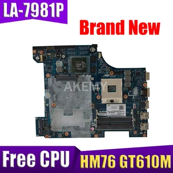 Akemy PIWG2 QIWG5_G6_G9 LA-7981P PLACA de baza Pentru Lenovo G580 P580 Laptop Placa de baza HM76 GT610M Gratuit CPU