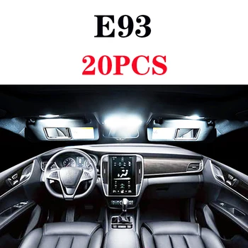 Alb Canbus led-uri Auto de interior lumini Pachet Kit pentru BMW Seria 3 E36 E46 E90 E91 E92 E93 1990-2011 2012 2013 harta lumina de interior