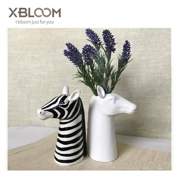 Zebra Trojan Cal Unicorn Mobilier Decorare Autocolant Cal Tort Statuie Vaza De Flori Oală Hidroponice Recipient Ziua Nuntii