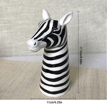 Zebra Trojan Cal Unicorn Mobilier Decorare Autocolant Cal Tort Statuie Vaza De Flori Oală Hidroponice Recipient Ziua Nuntii