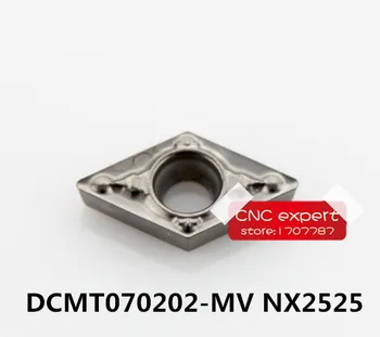 Transport gratuit DCMT070202-MV NX2525/DCMT070204-MV NX2525/DCMT070208-MV NX2525 de Cotitură lama,Potrivit pentru SDJCR/SDACR Strung tool