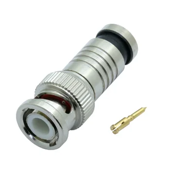 10buc/lot BNC Male Plug Compresie Conector pentru cablu Coaxial RG59 Cablu CCTV Camere