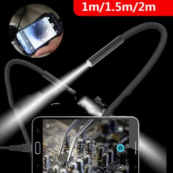 5.5 mm IP67 Telefoane Mobile Poze Portabile Endoscop Endoscop Metal Plastic Video în Timp Real Calculatoare Ureche Lingura Borescope