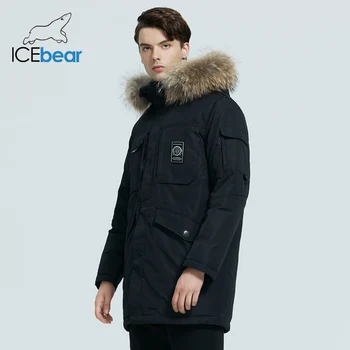 ICEbear 2020 noi de iarna pentru bărbați cald de înaltă calitate în jos jacheta haina cu guler de blana brand de îmbrăcăminte de sex masculin MWY20609D