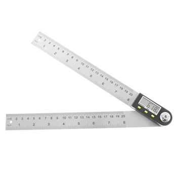 1 Buc 200mm Raportor Digital Unghi Conducător Unghi Finder Metru din Plastic 360 de Grade Raportor Inclinometer Lame din Otel Inoxidabil