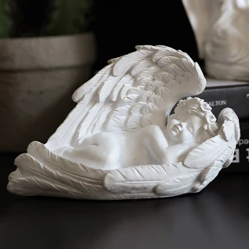 Pereche de Dormit Înger Ornamente Rășină Înger Ccrafts Cameră pentru Copii, Decoratiuni de Nunta Cadouri Accesorii