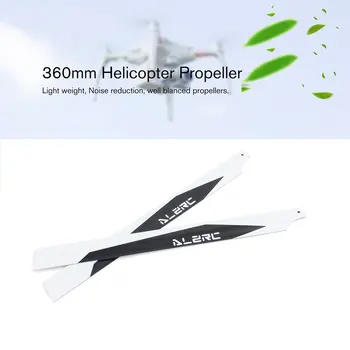 1 Pereche 360mm Elicopter Blade Propeller RC Piese din Fibra de Carbon Principal Lama Elice de Zbor 3D cu Zbaturi pentru RC Elicopter