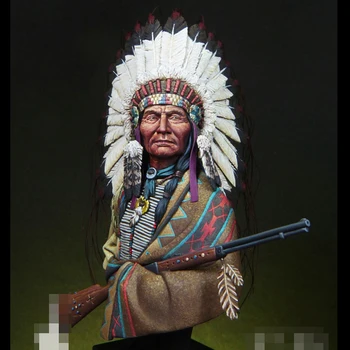 1/12 Rășină Model de Bust Sioux ChiefLittle Big Horn, 1876 Neasamblate și Nevopsite Kit