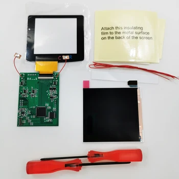 Super OSD RETRO PIXEL IPS mai Mare ECRAN LCD KIT Iluminare Luminozitate senzor Tactil Pentru GameBoy Color Pentru GBC Q5 IPS LCD Kit