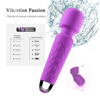 Puternic AV Vibrator Stimulator Clitoris Magic Vaginale Bagheta Vibratoare Penis artificial Jucarii Sexuale Pentru Femei punctul G Vibratoare pentru Onaniști