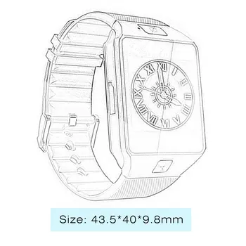 Dispozitive portabile DZ09 bluetooth smart watch pentru telefonul android suport SIM/TF limbi Multi barbati femei copii sport ceas de mână