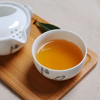 Model chinez ceramice de călătorie set de ceai 1 cana+1 oală,cană de ceai ceainic Teaware ceainic ceainic de portelan de călătorie elegant gaiwan ceașcă de ceai