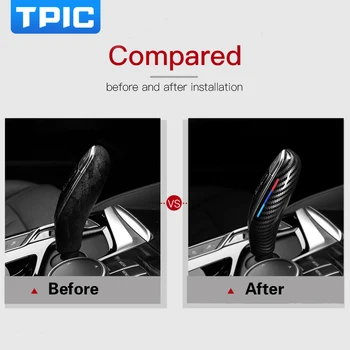TPIC Accesorii Auto ABS Capac de Schimbare a vitezelor M Performance Autocolant Auto Și Decalcomanii Pentru BMW G30 G11 G01 G02 G32 5 Seria 7 6GT LHD