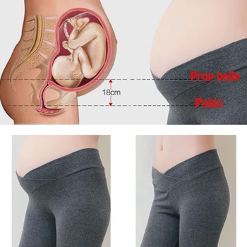 Noi Femeile Reglabil Dimensiuni Mari Jambiere Maternitate Pantaloni Jambiere Gravide Subțire Și Moale De Bumbac, Pantaloni Cu Talie Înaltă Haine