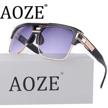 AOZE Clasic Pătrat ochelari de Soare Barbati de Brand Designer Supradimensionat Ochelari de Soare de Aur de sex Masculin de sex Feminin Superstar ochelari de Soare D6626