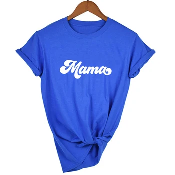 Mama Scrisoare de Imprimare Femei Grafice Tricouri Maneca Scurta tricou Casual, Harajuku Mama Viata Tumblr Haine Femei Round Neck T Shirt Topuri