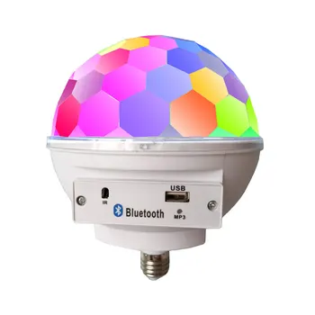 RGB LED Disco Ball Sunet Lumini de Partid de Muzică fără Fir Bluetooth Lampă Cu Difuzor de lumini Disco pentru acasă E27 9 culori