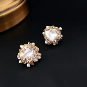 SINZRY originale bijuterii handmade neregulate baroc pearl forma de lichidare vintage stud cercei la modă de bijuterii cadou