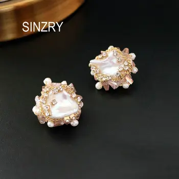 SINZRY originale bijuterii handmade neregulate baroc pearl forma de lichidare vintage stud cercei la modă de bijuterii cadou
