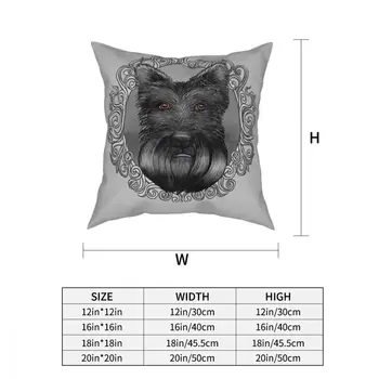 Ornate Scotty Pernă Acoperă Perne pentru Canapea Scottish Terrier Scottie Personalizate față de Pernă