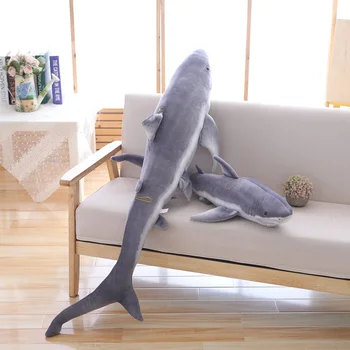 Simulare de rechin jucărie de pluș benzi de dormit perna mare rechin alb copii Complicat Creative Jucarii cadou pentru copii prieteni