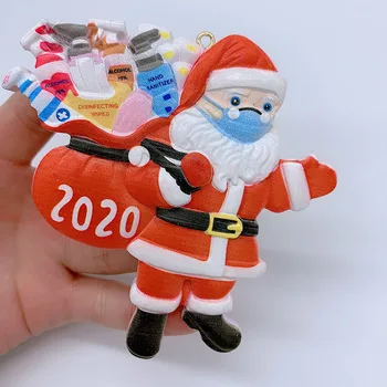 2020 Rețea Populare De Crăciun Rășină Stereo Masca De Mos Craciun Pandantiv Ornament De Crăciun Pandantiv Pom De Crăciun De Jucărie Accesorii
