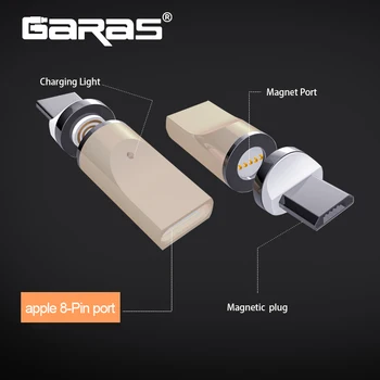 GARAS Magnetic Adaptor Pentru Micro/port usb de tip c Încărcător Și Date Magnet Adaptor Conector