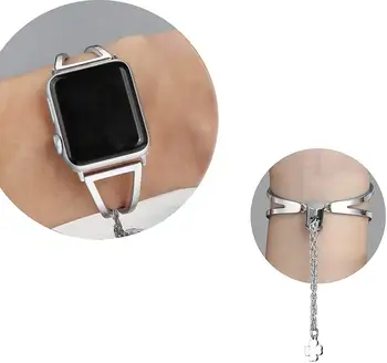 Pentru Apple Watch 38mm Curea 40mm iWatch Seria SE 6/5/4/3/2/1 Doamnelor Moda Bijuterii Brățară Brățară din oțel Inoxidabil