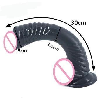 FAAK Noi curbat vibrator animal șarpe dildo cu ventuza filet design stimula penisul fals jucarii sexuale pentru femei erotice produs
