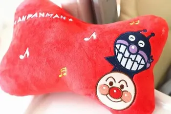 Candice guo jucarie de plus desene animate Anpanman Baikinman mașină centura de siguranță capac tetiera Vehiculului os gât perna cadou de ziua de nastere