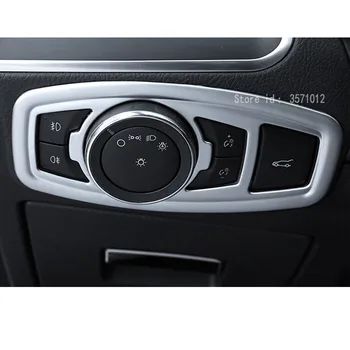 Pentru Ford EDGE 2016 2017 masina detector de styling acoperi fața întrerupătorului lămpii de ceață interior Tapiterie cadru lampă de panou 1buc