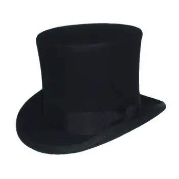 LUCKYLIANJI 15cm 4 Dimensiuni Steampunk Victorian Formale Pălărie Lână Simțit Epocă Magician Fedoras Mad Hatter Președintele Pălărie Melon