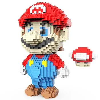 2100pcs+ Mini Coș Mario Bros Diamant Bloc Yoshied Luigi Model Mirco Cărămizi Figura Jucarii Pentru Copii Cadouri