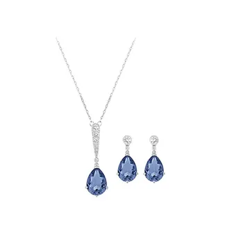 De înaltă calitate 1: 1 original SWA bijuterii DIY simple, moderne moda colier cercei set romantic diamant rotund de sex feminin.