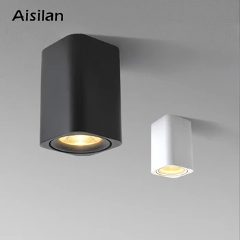 Aisilan LED-uri Montate pe Suprafață Pătrată Nordic Tavan corp de Iluminat pentru Camera/Coridor/Hol/Vestibul AC85-260V COB Cub de lumină la fața Locului