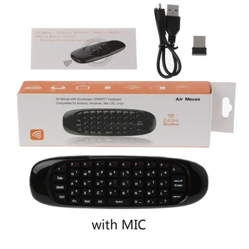 C120 Zbor Air Mouse Cu Căutare de Voce Microfon 2.4 G Mini Tastatura Wireless pentru PC TV