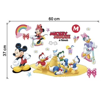 Disney Mickey Mouse-Autocolant De Perete Minnie Decor Acasă Desene Animate Pegatinas De Pared Autocolant Nu Duck Daisy Decor De Perete Pentru Dormitor