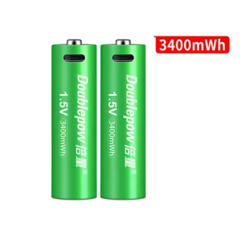 Capacitate mare de 1.5 v 3400mWh AA baterie reîncărcabilă USB reîncărcabilă litiu baterie cu încărcare Rapidă prin AA AAA încărcător inteligent