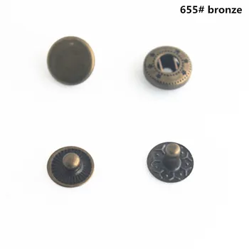 40 de seturi de 655 snap butonul negru nichel 1 cm catarama buton de fixare fixare diy bagaje de mână accesorii de 4 culori +un instrument de mână