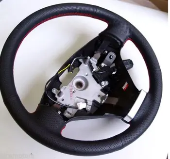 SmRKE Pentru Hyundai Coupe Volan Capac DIY de Mână-cusute din Piele Neagră Fir Roșu Interiorul Masinii Caz, partea de Sus din Piele