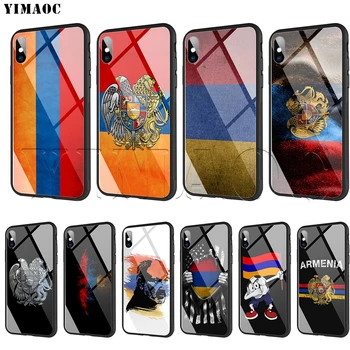 YIMAOC Armenia Armeni Pavilion Sticla de Caz pentru iPhone 11 Pro XS MAX XR X 8 7 6 6S Plus