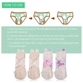 1buc 250mm Doamna Reutilizabile Pânză Servetele Sanitare Fine Bumbac Organic Menstrual Pad Lavabil Pantalon de Linie Sanitare Perioadă Tampoane