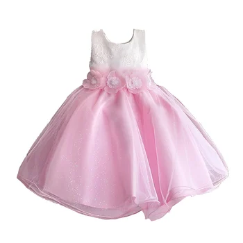 Flori Fete Dress Top de Calitate pentru Copii Haine 3D Flori de Nunta Rochie de Absolvire de Moda pentru Copii Haine de Fata